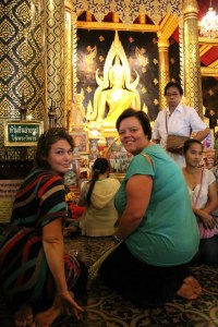 I repeat my mantra every time I wai to a Buddha