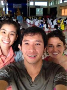 Kim, Oho and I at the Temple